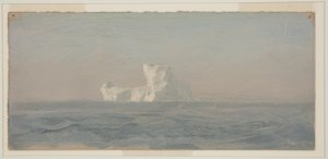 Rysunek, Off Iceberg, Nowa Fundlandia, czerwiec 1859 r. autorstwa Frederic Edwin Church