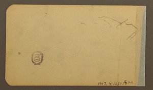 Rysunek, równina, wzgórze, miasto; Verso: pasmo górskie, 1889 r. autorstwa Frederic Edwin Church