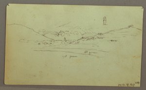 Rysunek, ruiny, 27 kwietnia 1868 r. autorstwa Frederic Edwin Church