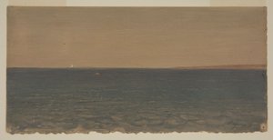 Rysunek, Pejzaż morski z górą lodową, 1859 autorstwa Frederic Edwin Church