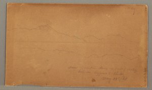 Rysunek, widok budynku z boku, okno, 29 maja 1868 r. autorstwa Frederic Edwin Church