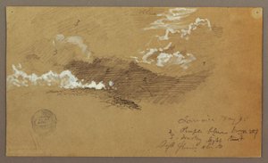 Rysunek, niebo, maj 1865 r. autorstwa Frederic Edwin Church