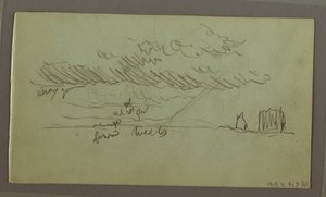 Rysunek, Studium nieba, luty 1869 r. autorstwa Frederic Edwin Church
