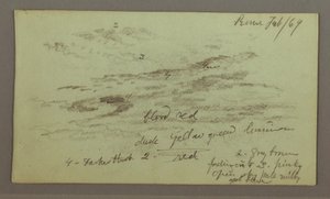 Rysunek, studium nieba, 1 lutego 1869 r. autorstwa Frederic Edwin Church