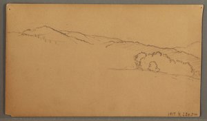 Rysunek, Studium nieba, prawdopodobnie 1873 autorstwa Frederic Edwin Church