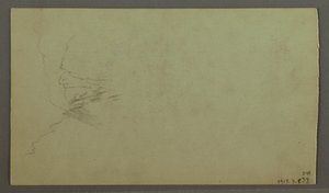 Rysunek, Szczyt wznoszący się ponad chmurami, wąska dolina, prawdopodobnie 1868 r. autorstwa Frederic Edwin Church
