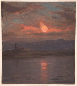 Rysunek, Rydwan fantazji słońca, prawdopodobnie 1868-69 autorstwa Frederic Edwin Church