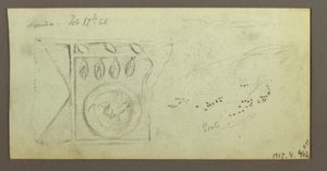 Rysunek, Drzewa, zapiekanka, prawdopodobnie z lutego 1868 r. autorstwa Frederic Edwin Church