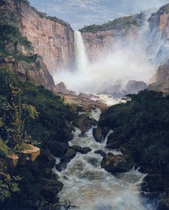 Frederic Edwin Church - Upadek Tequendamy w pobliżu Bogoty, Nowa Granada autorstwa Frederic Edwin Church