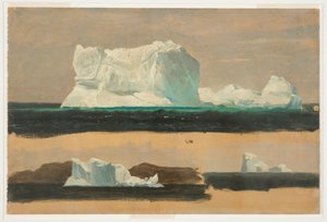 Góry lodowe, Twingate autorstwa Frederic Edwin Church