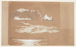 Góry lodowe w pobliżu Cape St. John and Gull Island, Nowa Fundlandia autorstwa Frederic Edwin Church
