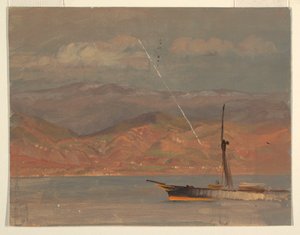 Wybrzeże włoskie, poza Cieśniną Mesyńską autorstwa Frederic Edwin Church