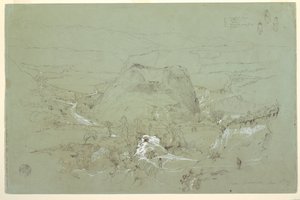 Krajobraz w pobliżu Guaranda, Ekwador autorstwa Frederic Edwin Church