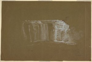 Lower Falls, Genesee River, Rochester, Nowy Jork autorstwa Frederic Edwin Church