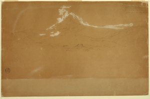 Góra Chimborazo, w pobliżu Guanojo i Guaranda, Ekwador autorstwa Frederic Edwin Church