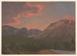 Górski krajobraz o zachodzie słońca autorstwa Frederic Edwin Church