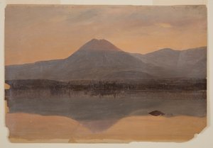 Góra Katahdin z jeziora Katahdin autorstwa Frederic Edwin Church