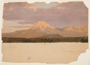 Góra Katahdin z jeziora Katahdin autorstwa Frederic Edwin Church
