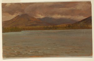 Góra Katahdin z jeziora Katahdin autorstwa Frederic Edwin Church
