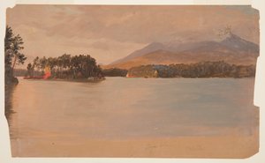 Góra Katahdin z Togue Pond autorstwa Frederic Edwin Church