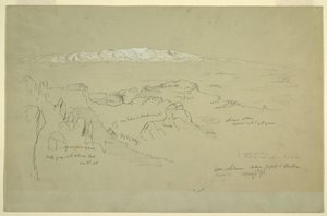 Góra Liban między Yafoof i Baalbek autorstwa Frederic Edwin Church
