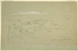 Góra Liban między Yafoof i Baalbek autorstwa Frederic Edwin Church