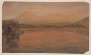Mt. Katahdin i Turner z jeziora Katahdin autorstwa Frederic Edwin Church