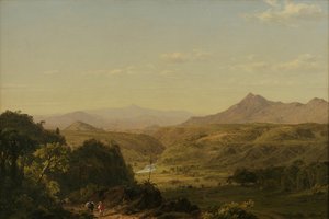 Scena wśród Andów, 1854 autorstwa Frederic Edwin Church