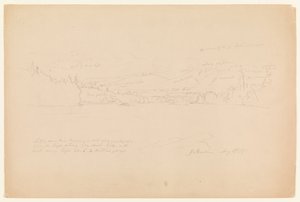 Brzeg jeziora i podnóża góry Katahdin autorstwa Frederic Edwin Church