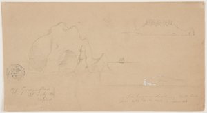 Szkice gór lodowych, Off Greenspond, Nowa Fundlandia autorstwa Frederic Edwin Church