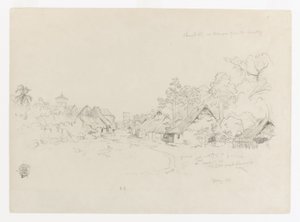 Ulica w Mompos, Kolumbia autorstwa Frederic Edwin Church
