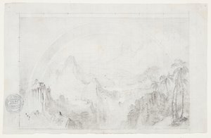 Studium do „Pory deszczowej w tropikach” autorstwa Frederic Edwin Church