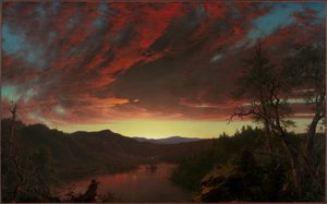 Zmierzch na pustkowiu autorstwa Frederic Edwin Church