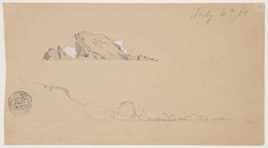 Dwie góry lodowe autorstwa Frederic Edwin Church