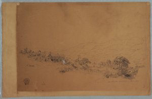 Dolina z tartakiem McAllisters, Kolumbia autorstwa Frederic Edwin Church