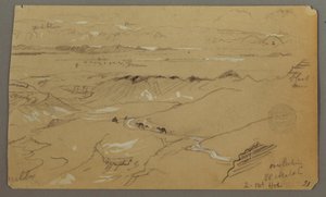 Widok na Wady el-Arabah autorstwa Frederic Edwin Church
