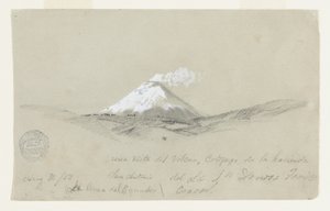 Widok na Cotapaxi z hacjendy San Antonio, Ekwador autorstwa Frederic Edwin Church