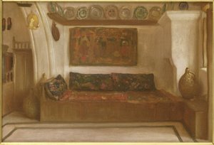 Dom w Lindos, Rodos autorstwa Frederic Leighton