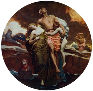 A morze wydało zmarłych, którzy w nim byli, wystawione w latach 1892, 1912. autorstwa Frederic Leighton