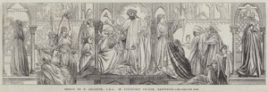 Fresk w Lyndhurst Church, Hampshire autorstwa Frederic Leighton