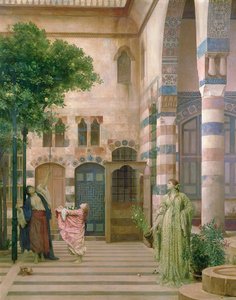 Stary Damaszek, Dzielnica Żydowska lub Zbieranie Cytryn, ok. 1873-74 autorstwa Frederic Leighton