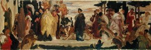 Studium dla Syrakuzańskiej Oblubienicy (olej na płótnie) autorstwa Frederic Leighton