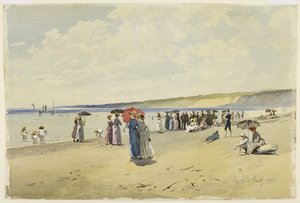 Plaża, 1888 (wc na papierze) autorstwa Frederic Marlett Bell Smith
