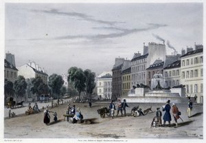 Wieża ciśnień (Fontanna), Bd St Martin - w „”Paryżu w 1832”” autorstwa Martens