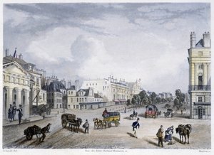 Boulevard du Temple - w „Paryżu w 1832” autorstwa Martens