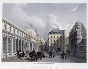 Szkoła Medyczna - w „Paryżu en 1832” autorstwa Martens