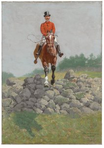 Człowiek polujący autorstwa Frederic Remington