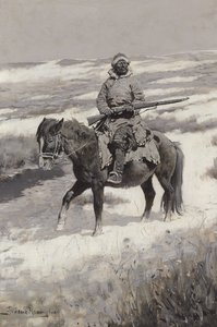 Mandżurski bandyta, ok. 1904 r. autorstwa Frederic Remington