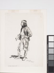 Żołnierz Apaczów lub zwiadowca autorstwa Frederic Remington