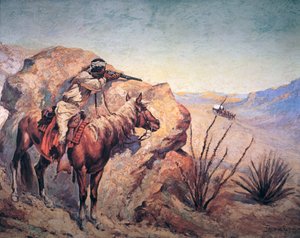Apache Ambush (olej na płótnie)